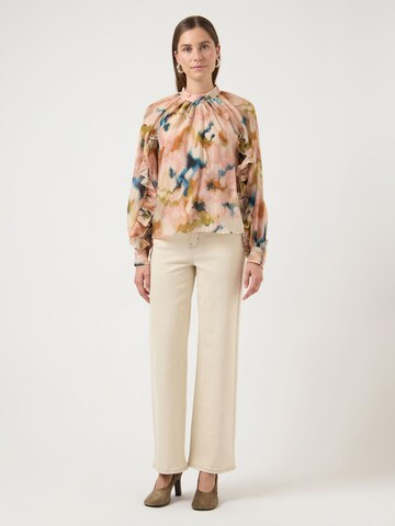 YAS Bluse i beige