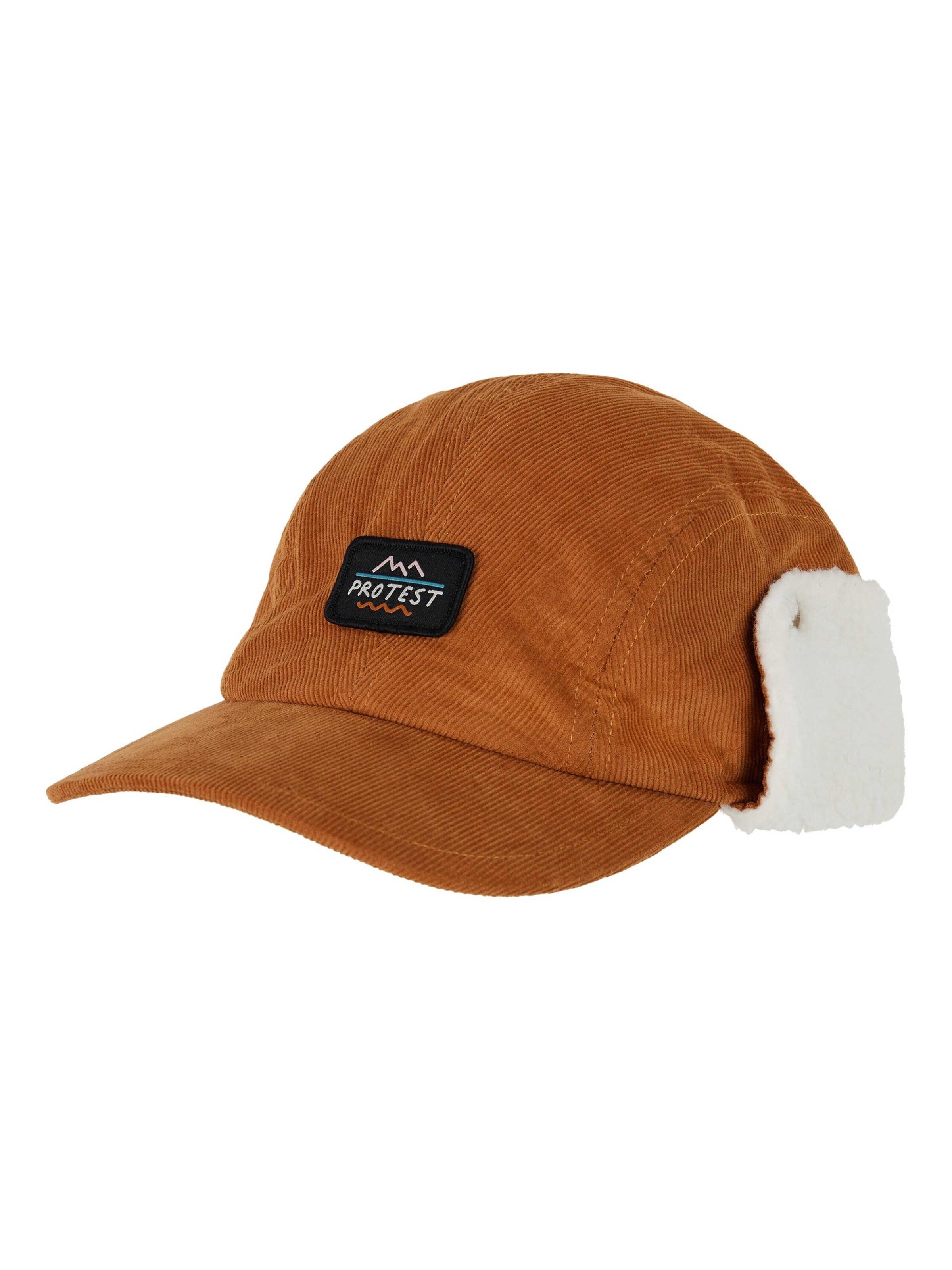 PROTEST Cap 'PRTSELCE' in Brown: front