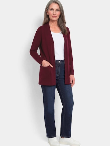 Goldner Knit Cardigan in Red