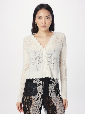 AllSaints Knit Cardigan 'VANESSA' in White: front