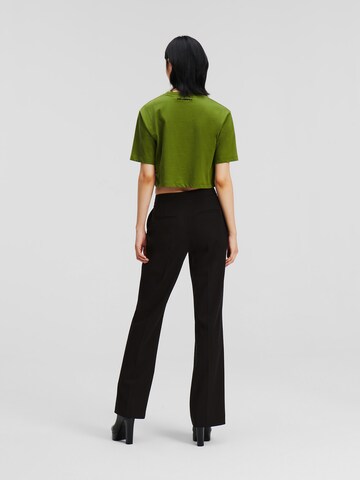 Karl Lagerfeld Lużny krój Spodnie w kant w kolorze czarny