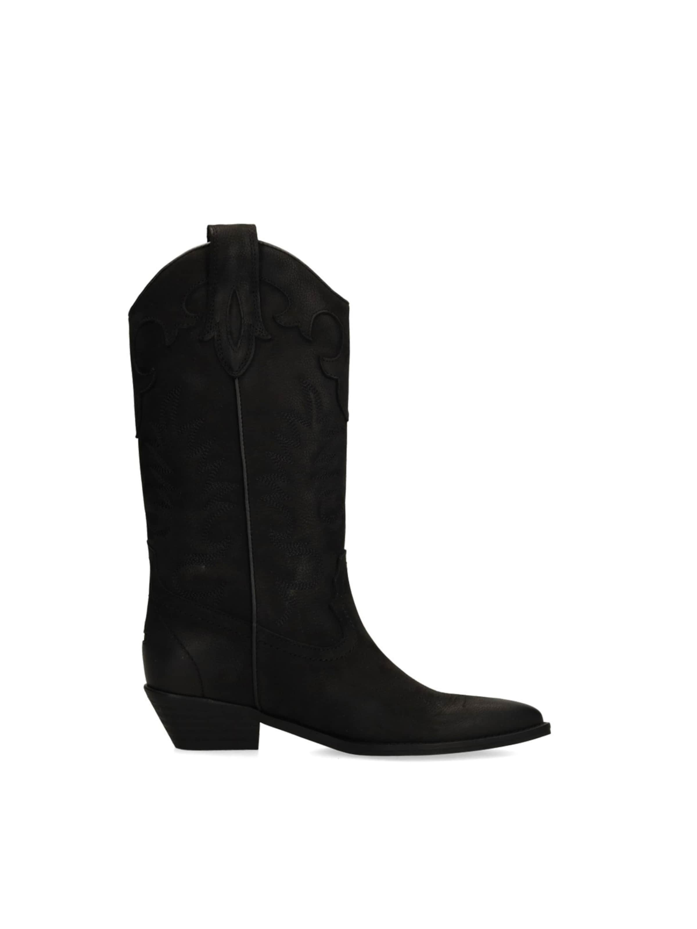 Bottes de cowboy SACHA en noir