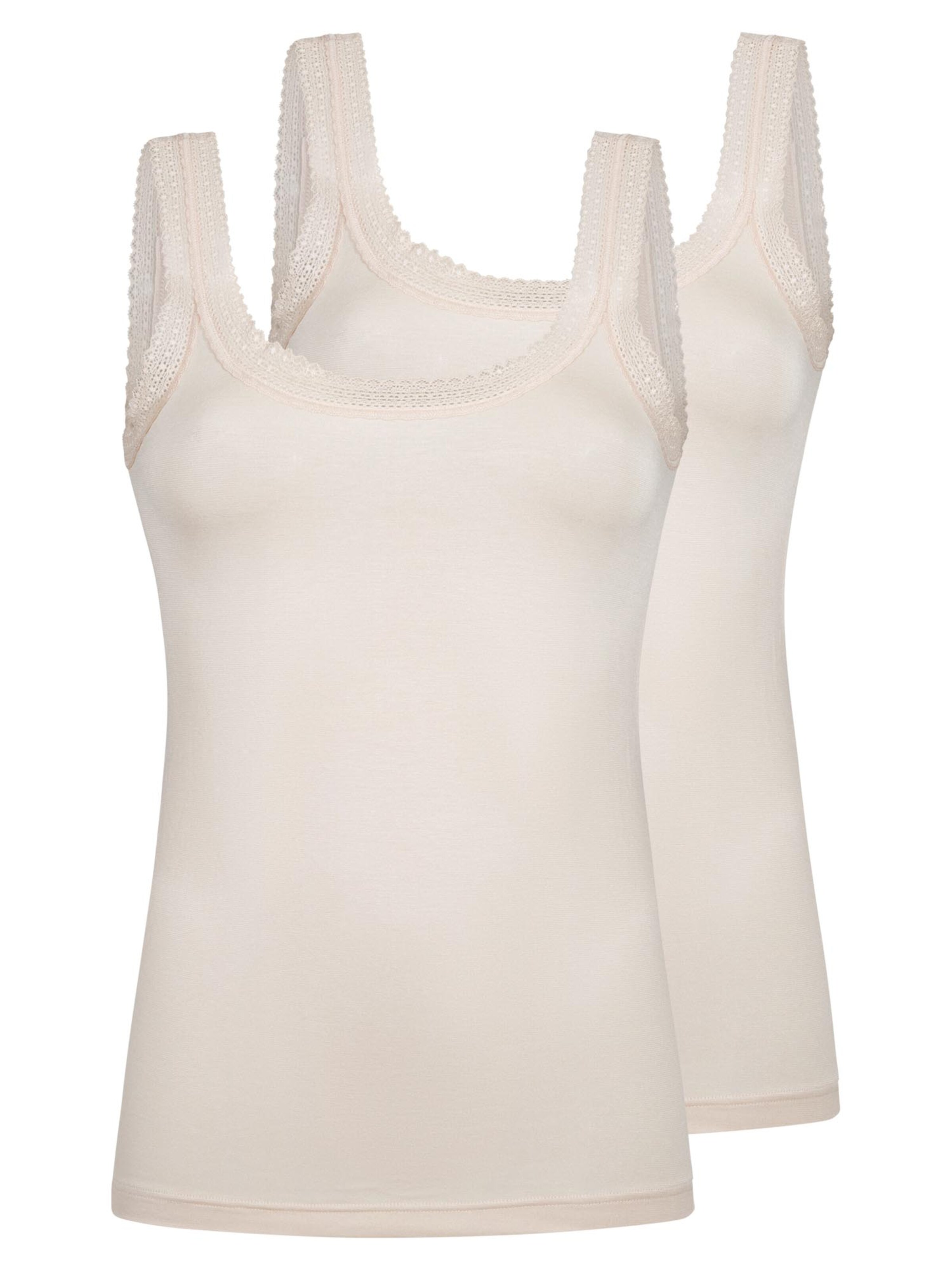 Mey Undershirt 'Modal Lace' in Beige: front