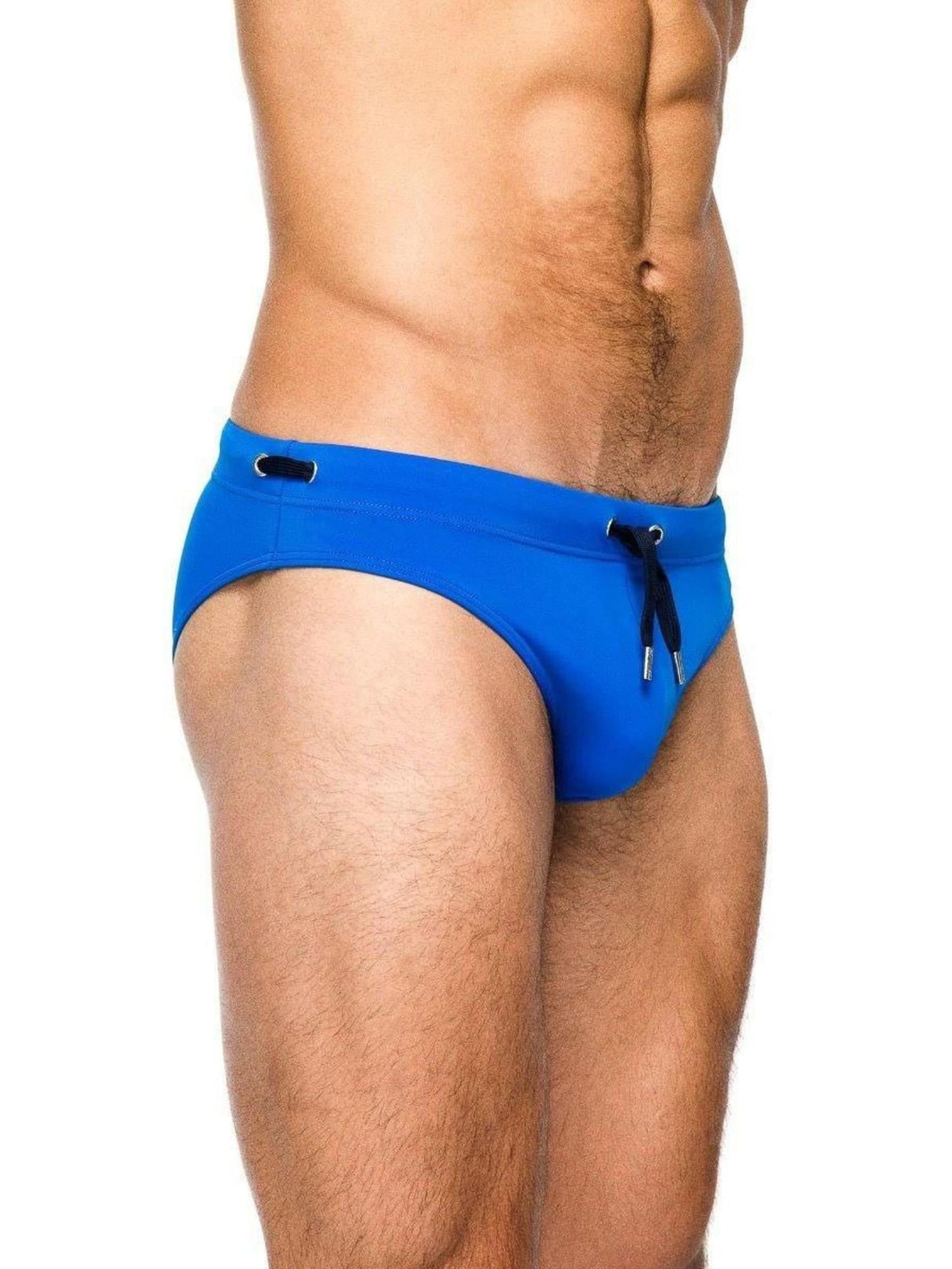 BIMONI Athletic Swim Trunks 'Badeslip' in Blue