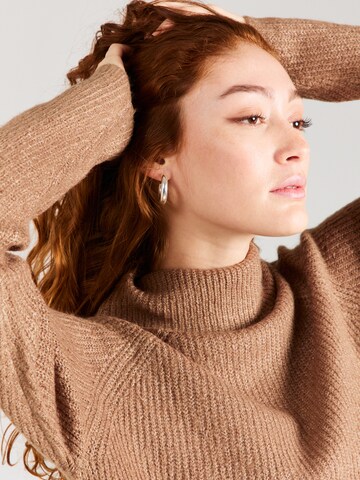 JDY Sweater 'DREA' in Brown