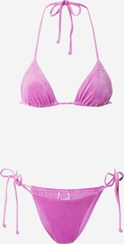 ADIDAS ORIGINALS Triangle Bikini 'ESSENTIALS' in Purple: front