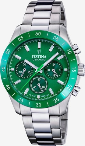 Montre à affichage analogique FESTINA en vert : devant