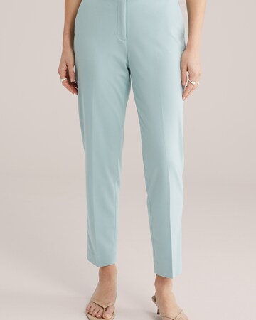 WE Fashion Slimfit Byxa i blå