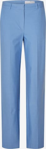 SELECTED FEMME - Regular Calças com vincos 'Eliana' em azul: frente