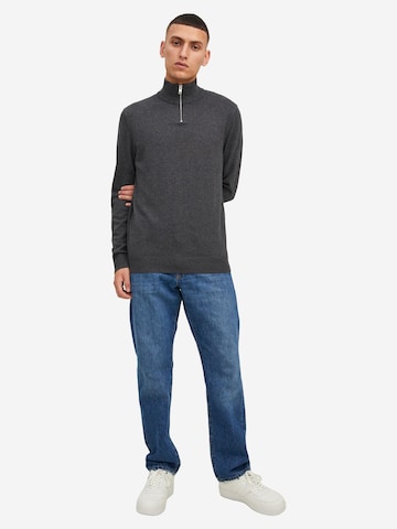JACK & JONES Pullover 'Emil Knit'‌‌‌‌‌‌ in Grau