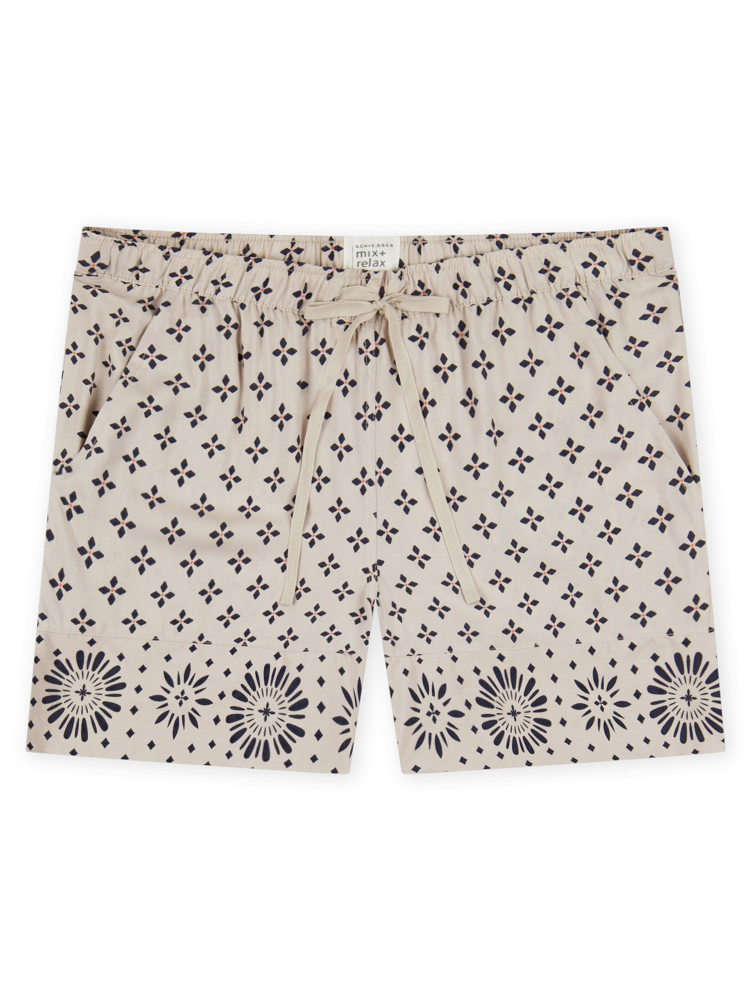 SCHIESSER Pyjamabroek in Beige: voorkant