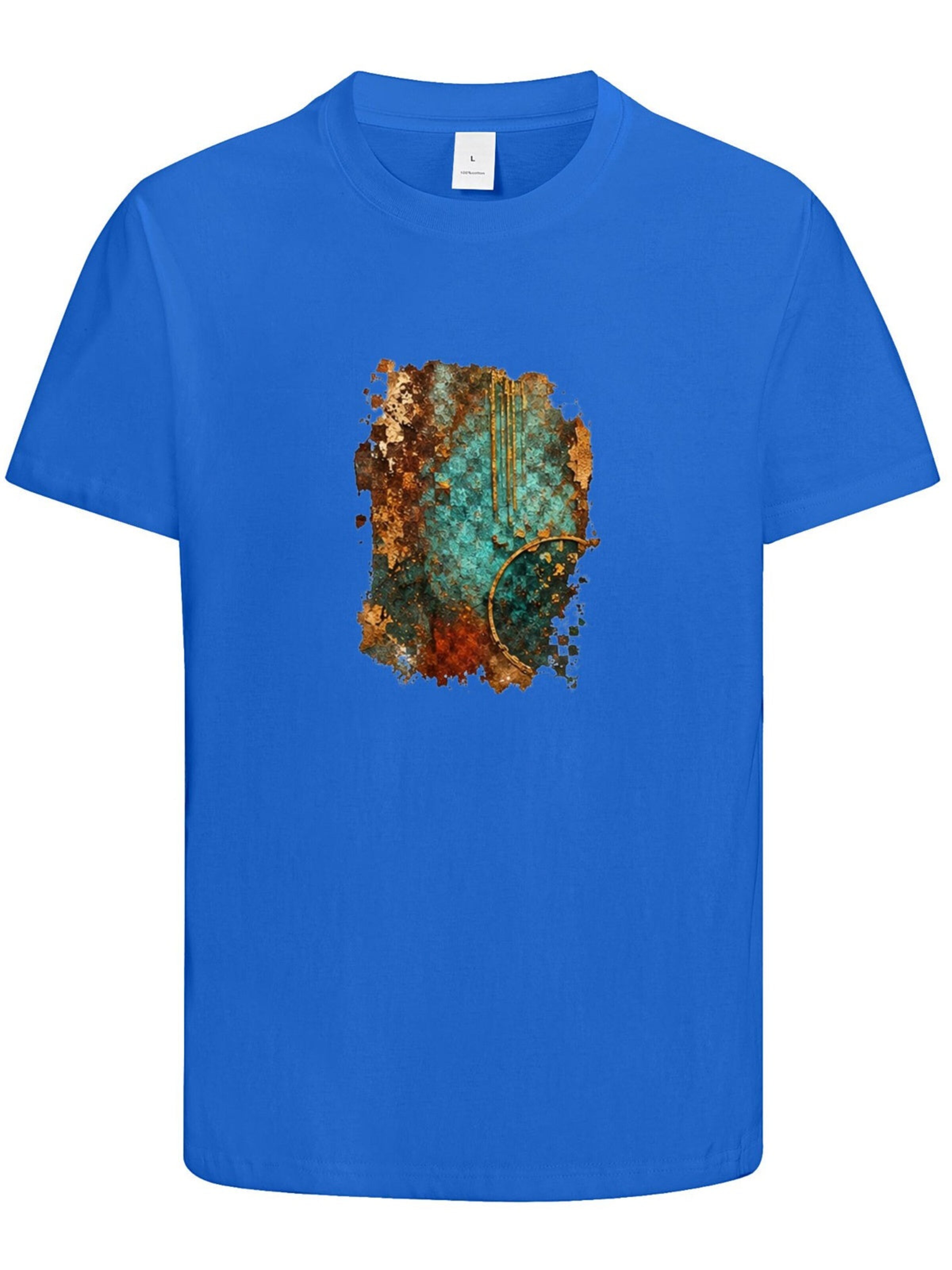 HUSKSWARE Shirt 'Grafik'‌‌‌‌‌‌‌ in Blau: Vorderseite