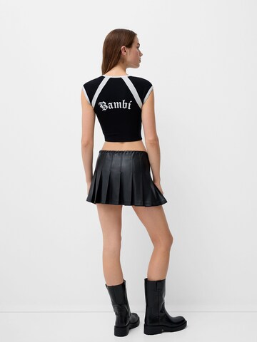 T-shirt Bershka en noir