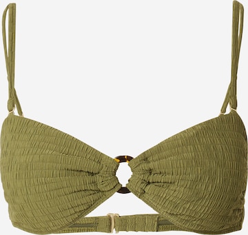 Abercrombie & Fitch T-shirt Bikiniöverdel i grön: framsida