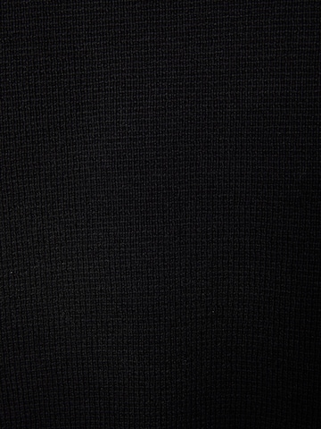 Bershka Мъжки плетен пуловер без ръкави в черно