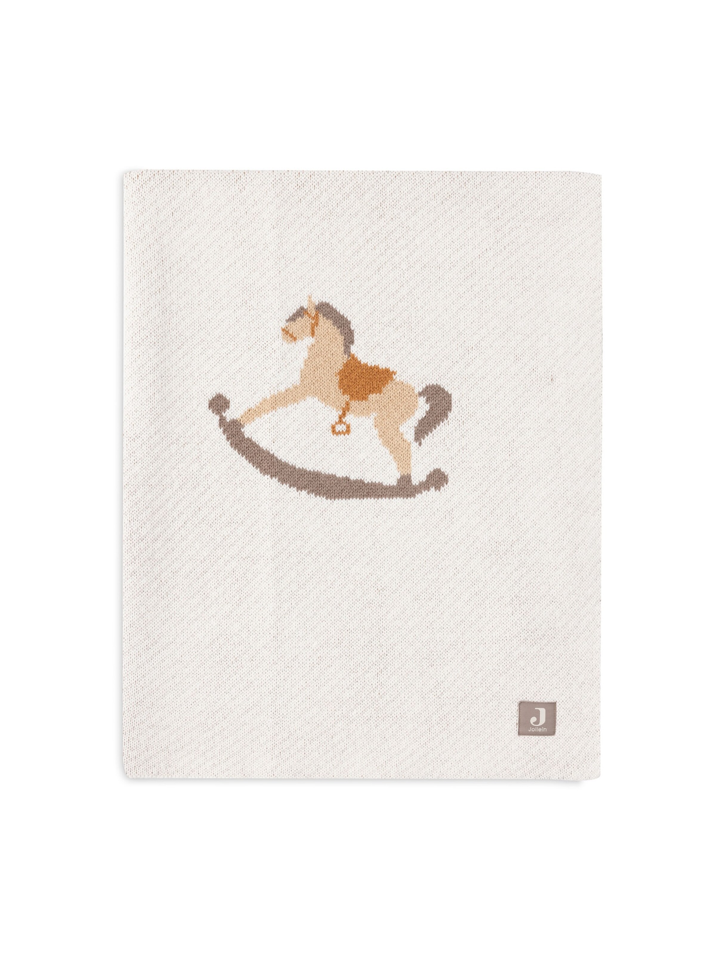 Couverture de bébé 'Nostalgic Ride' Jollein en beige : devant