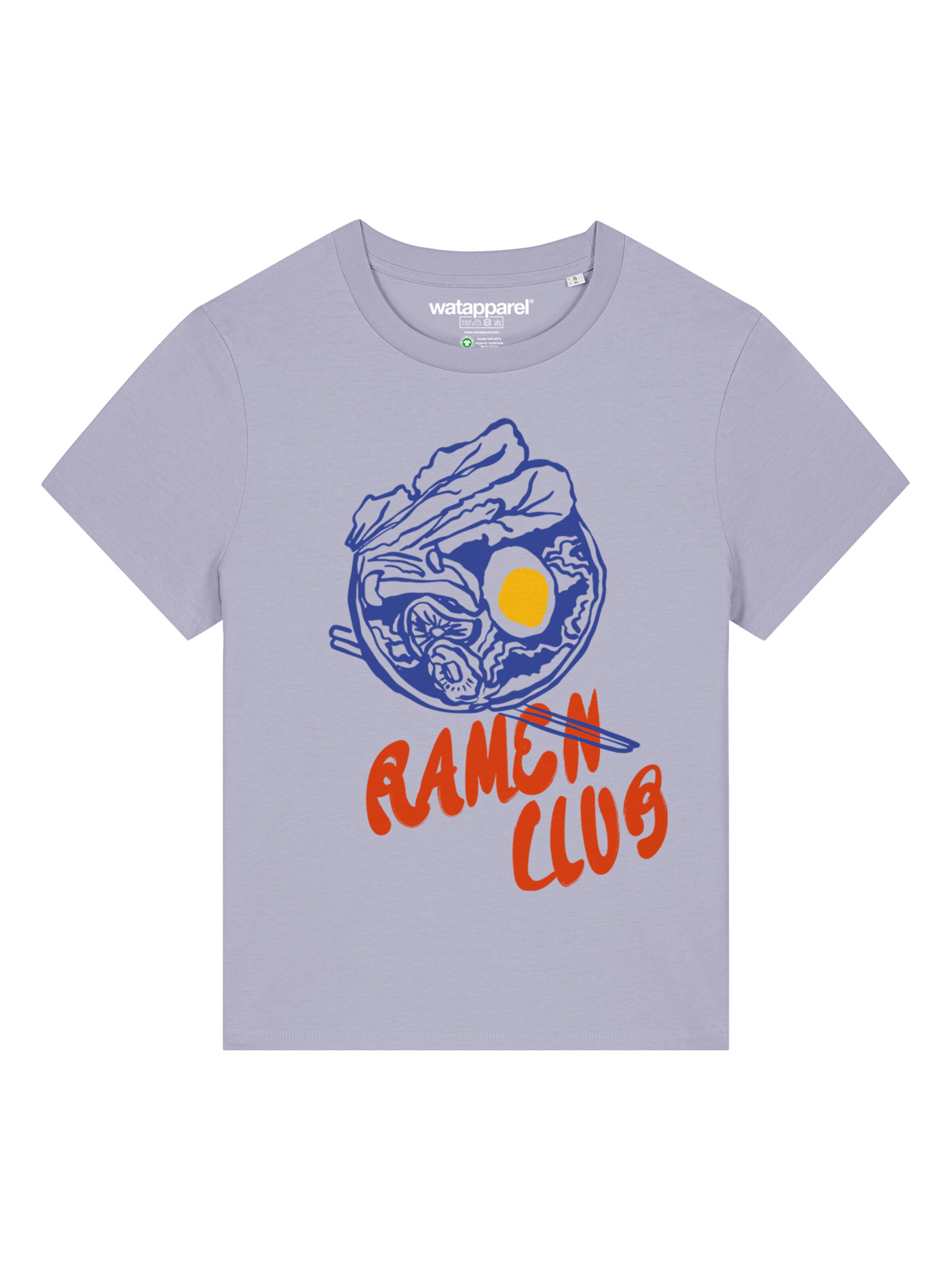 Watapparel T-Shirt 'Ramen Club' in Lila: Vorderseite