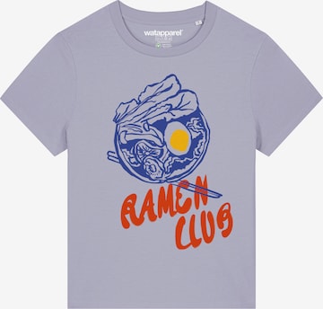 T-shirt 'Ramen Club' Watapparel en violet : devant