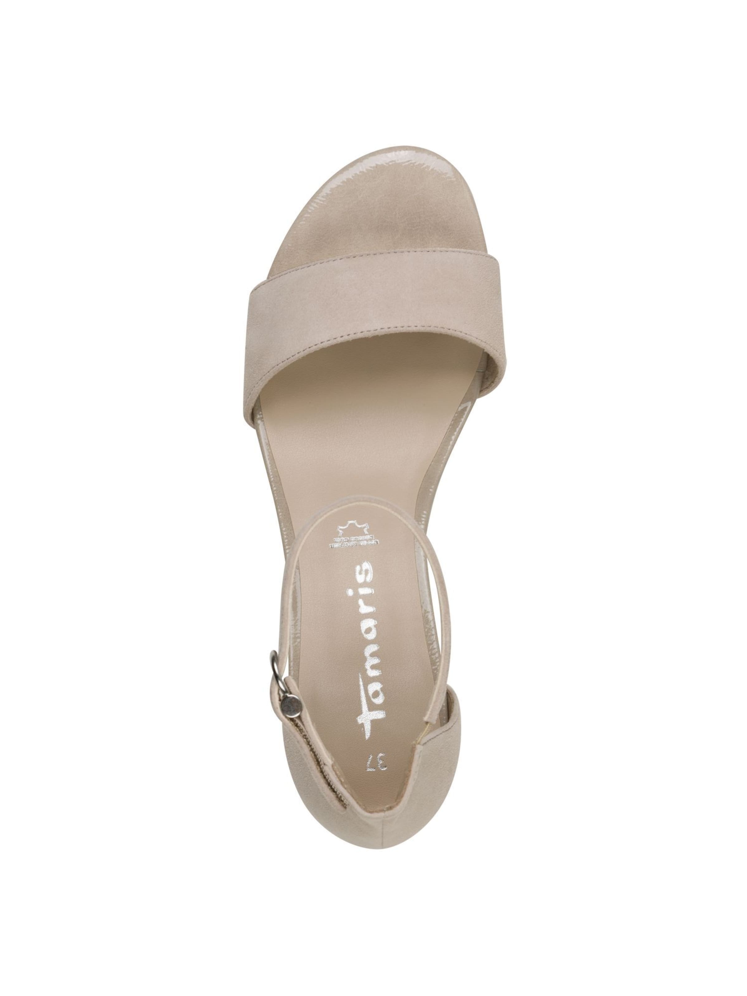 Tamaris Sandalen met riem in Beige