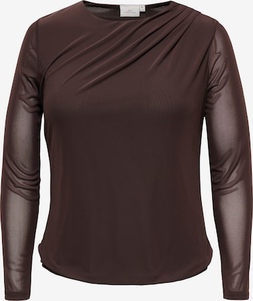 ONLY Carmakoma - Camiseta 'CARSARA' en marrón: frente