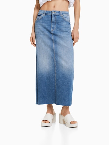 Bershka Rok in Blauw: voorkant