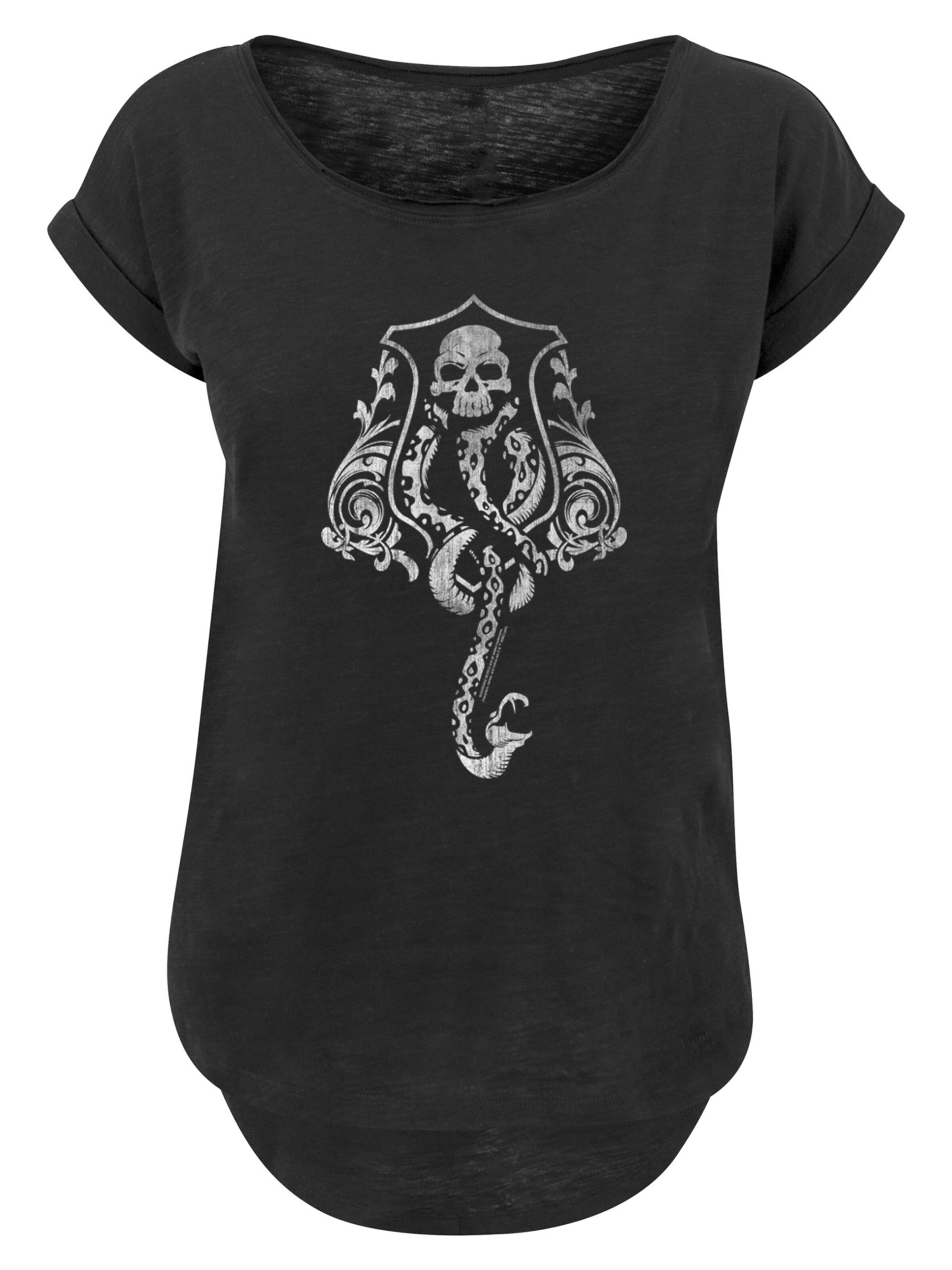 F4NT4STIC Shirt 'Harry Potter Dark Mark' in grau / schwarz, Produktansicht