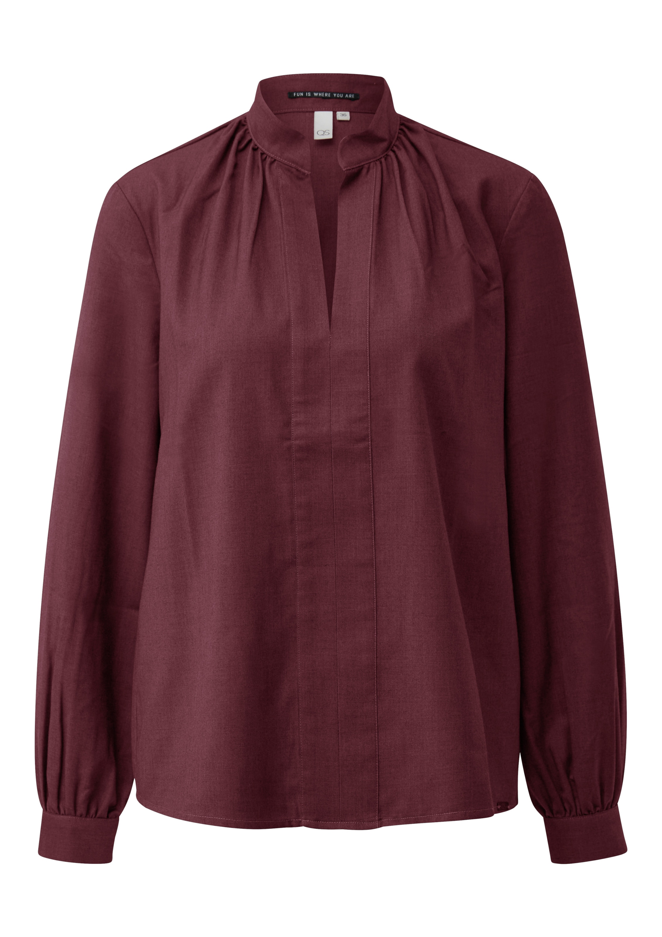 QS Blouse in Rood: voorkant