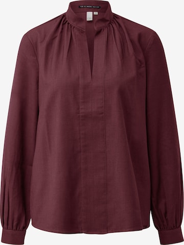 Chemisier QS en rouge : devant