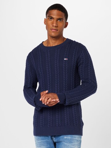 Tommy Jeans Pullover i blå: forside