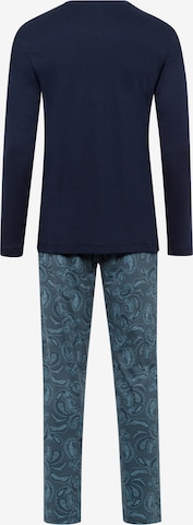 Hanro Pyjama lang ' Night & Day ' in Blauw