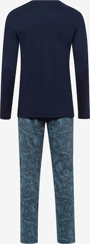 Hanro Pyjama ' Night & Day ' in Blau