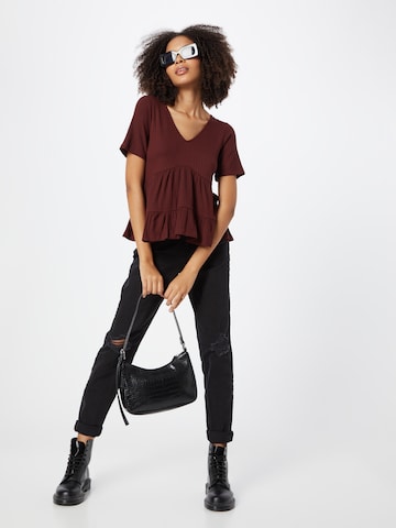 ABOUT YOU Shirt 'Ines' in Brown