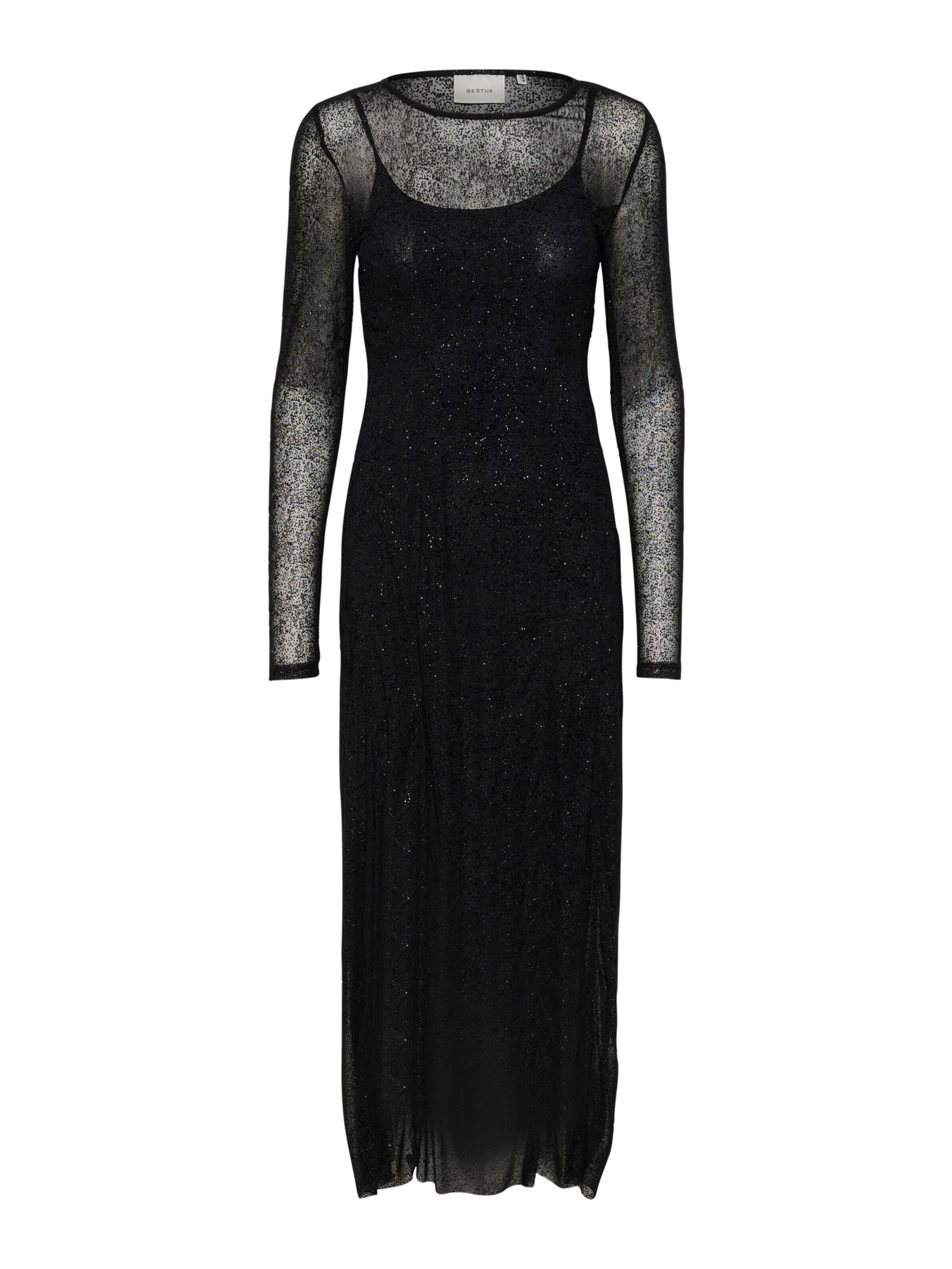 melns Gestuz Vakarkleita 'Glimma': no priekšpuses