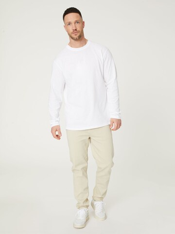 DAN FOX APPAREL Shirt 'Chris' in Weiß