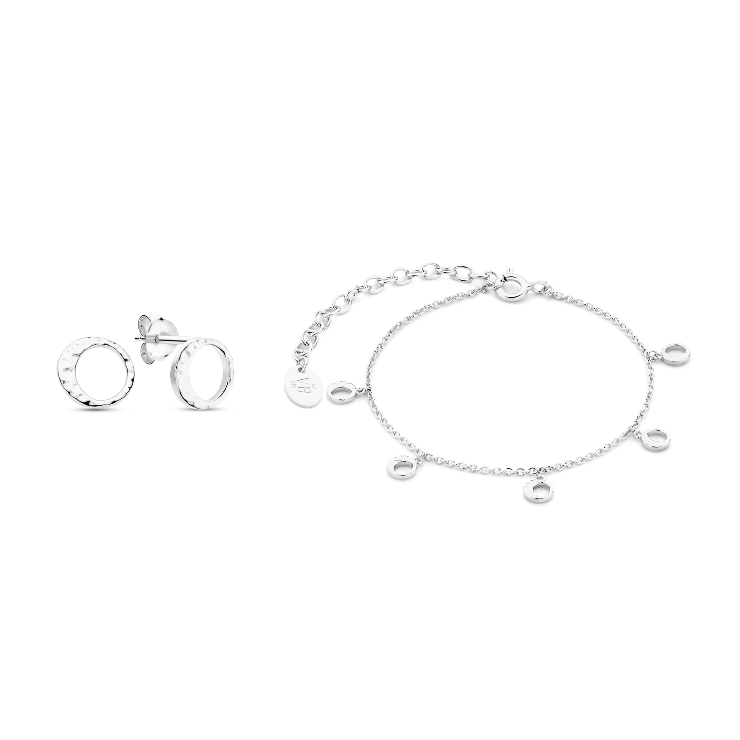 Violet Hamden Sieraden set in Zilver: voorkant