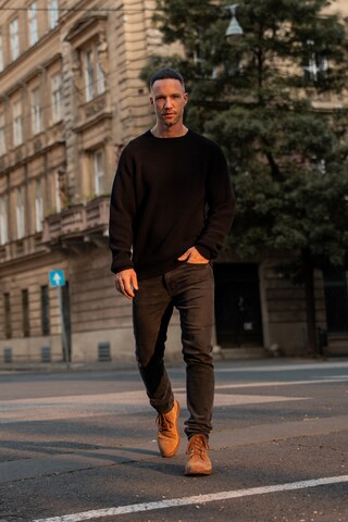 Pull-over 'Markus' DAN FOX APPAREL en noir