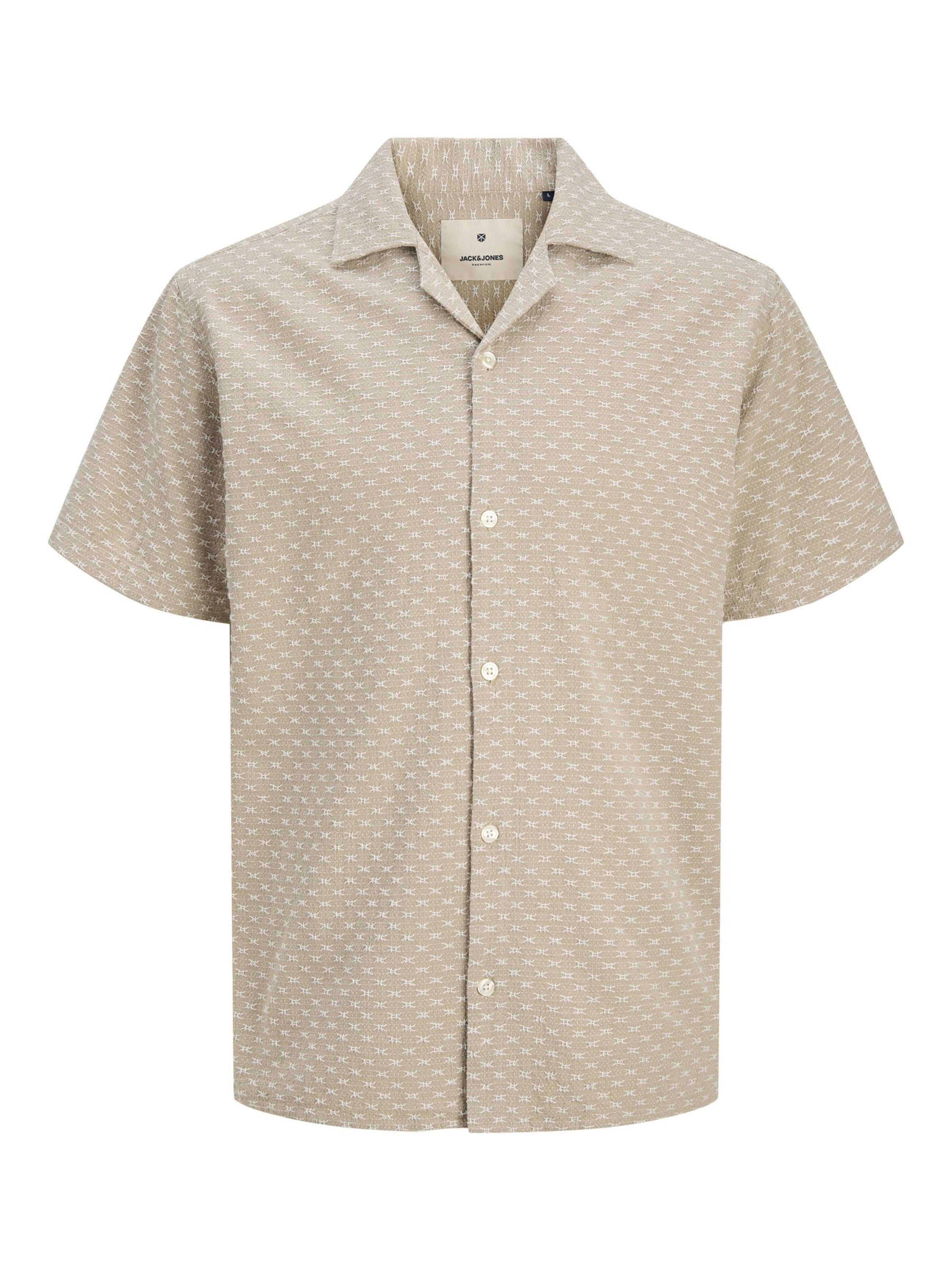 Chemise JACK & JONES en beige : devant