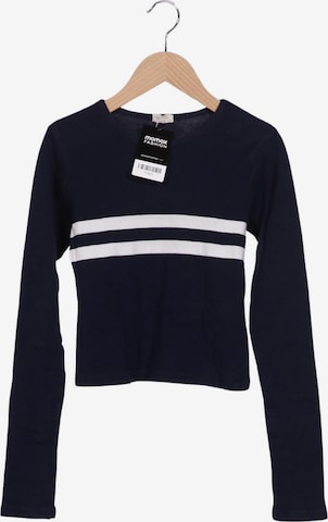 Brandy Melville Langarmshirt XXXS in Blau: Vorderseite