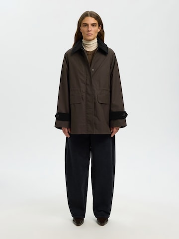 SELECTED Between-Season Jacket 'SLWWILMA' in Brown