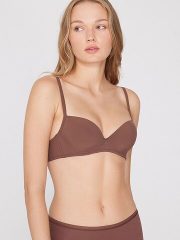 Tezenis Balconette Bra 'Wien' in Brown: front