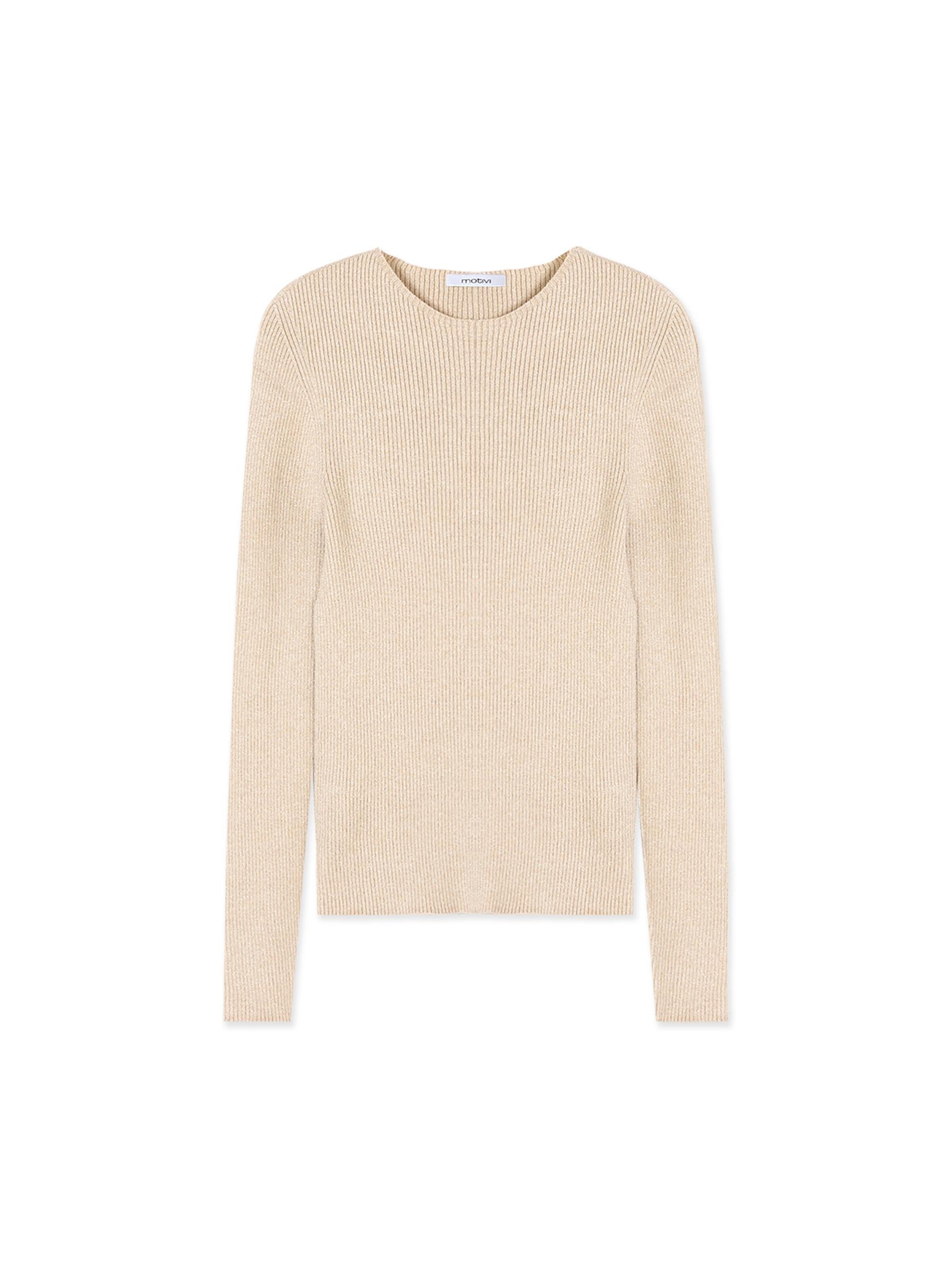 MOTIVI Sweater in Beige: front