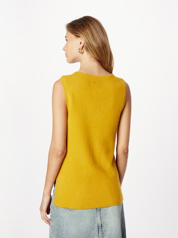 VILA Knitted Vest 'Ril' in Yellow