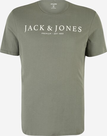 Jack & Jones Plus T-Shirt 'BOOSTER' in Grün: predná strana