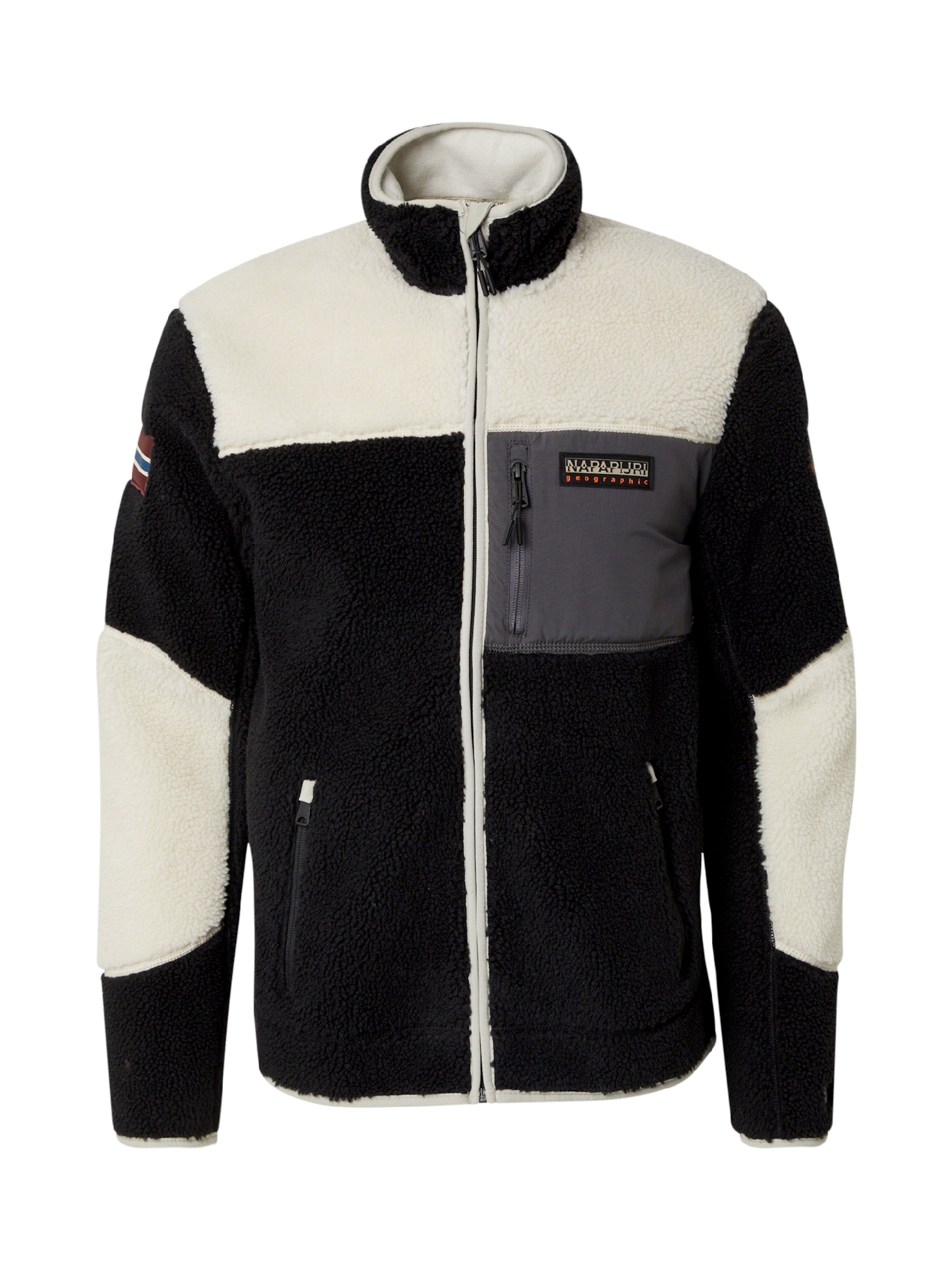 NAPAPIJRI Fleecejacka 'YUPIK' i svart: framsida