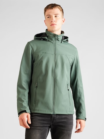 ICEPEAK - Casaco outdoor 'BRIMFIELD' em verde: frente