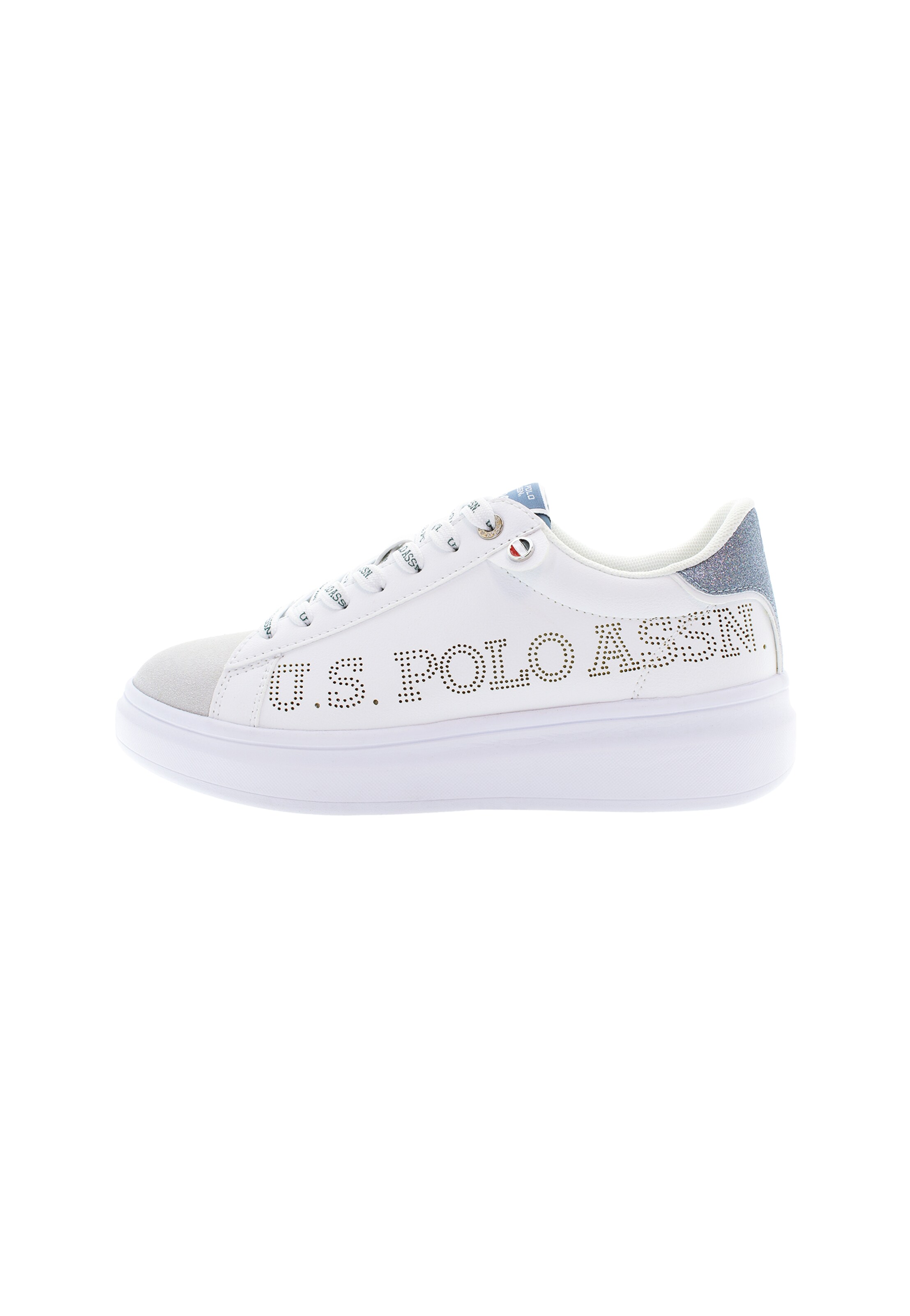 Baskets basses 'CODY011W/5YH1' U.S. POLO ASSN. en blanc : devant
