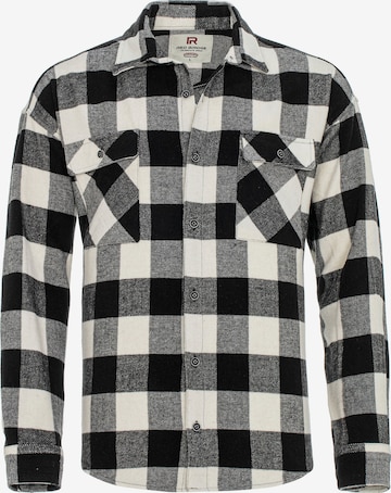 Redbridge Regular fit Button Up Shirt 'Sale' in Black: front