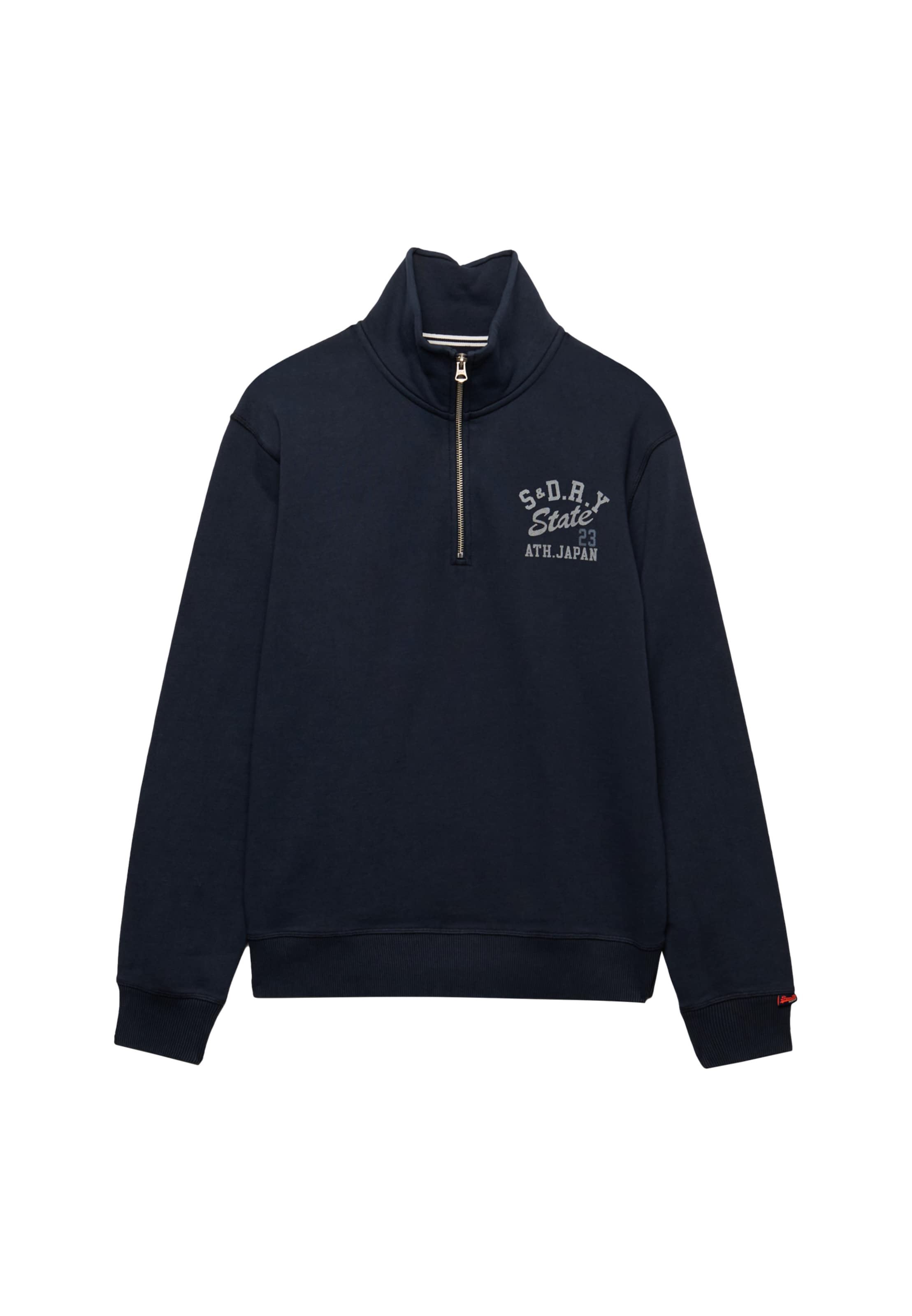 Superdry & Co Sweatshirt 'Athletic Essentials' in L in marine blue / Light grey, Item view