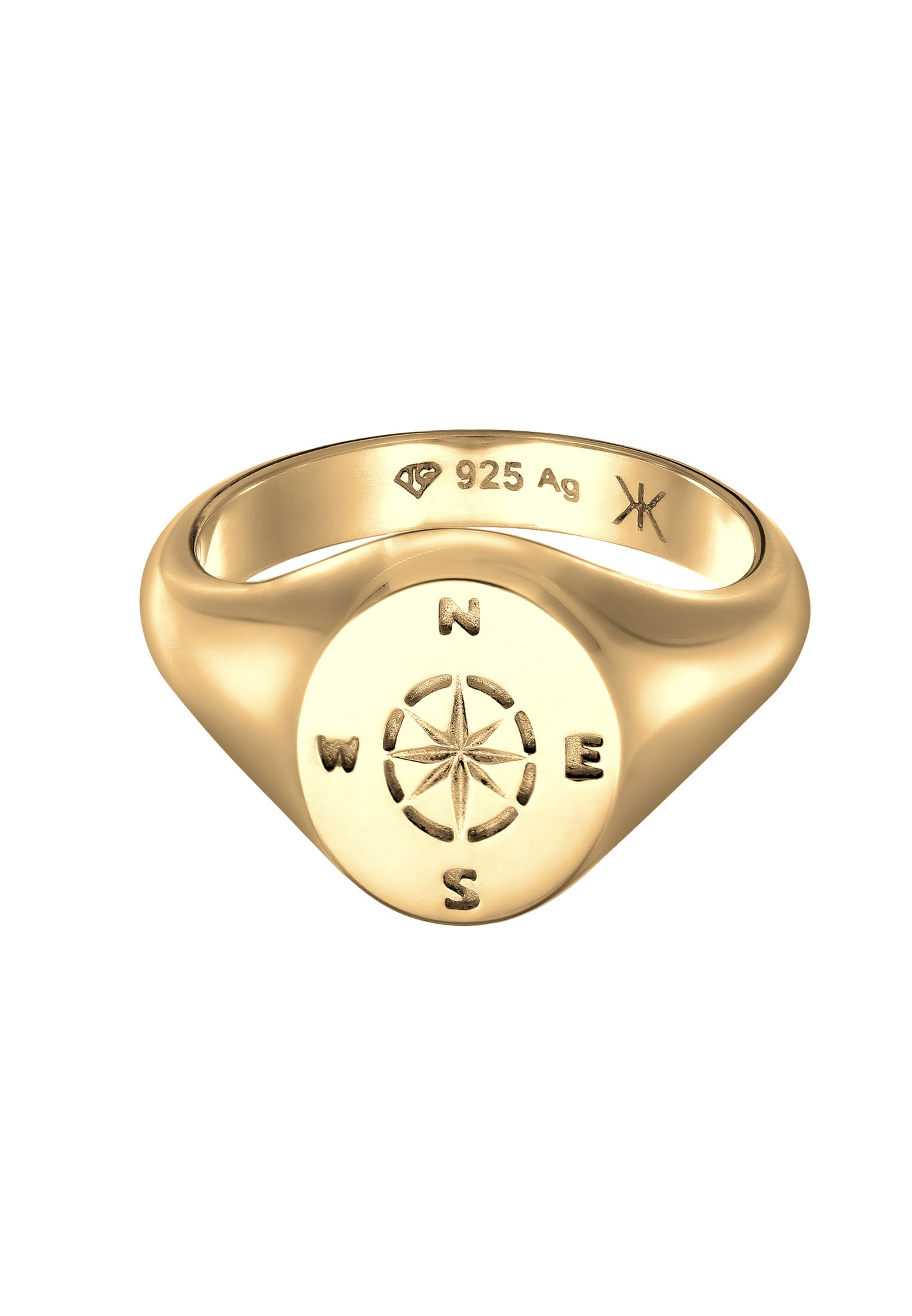 KUZZOI Ring 'Kompass' in Goud