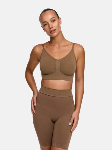 cfab (formerly creamy fabrics) Shapingbroek 'High Waisted Shaping Shorts' in Bruin